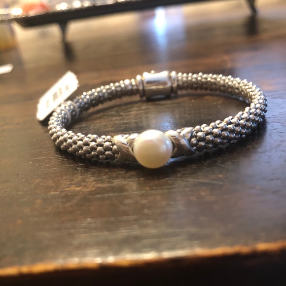 New Lagos Luna Pearl Rope Bracele Caviar 925 - Picture 3 of 5